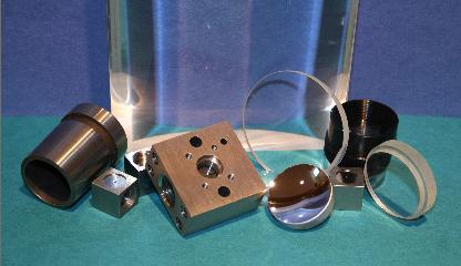 Picture of MPT products: optics, Flow Cells, Blow Molding